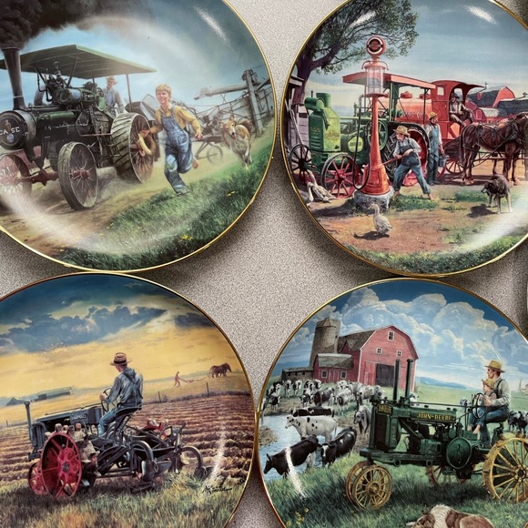 Set of 8 Danbury Mint  Farmland Memories Collection s - Picture 4 of 14